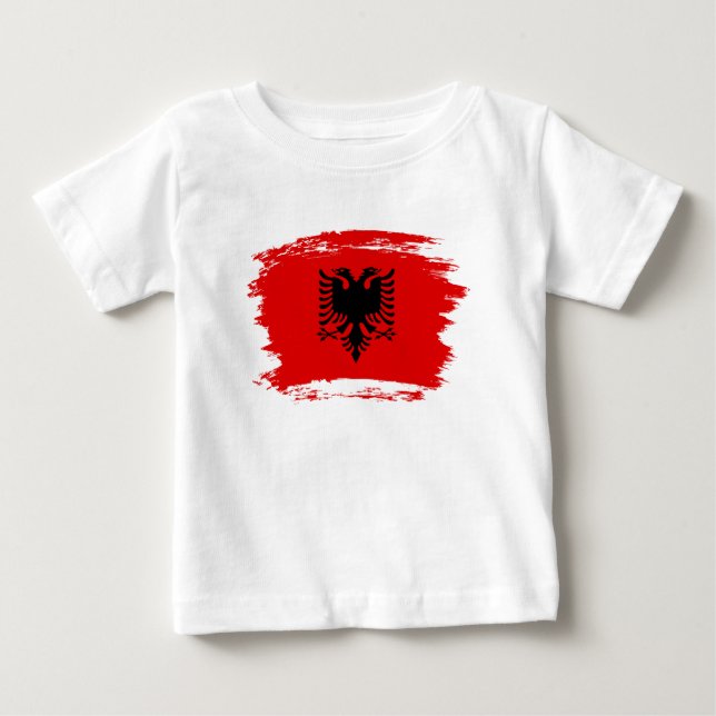 Albanian flag baby T-Shirt (Front)