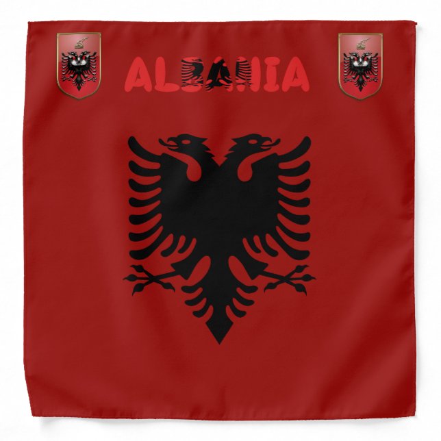 Albanian flag bandana (Front)