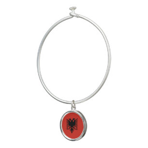 Albanian flag bangle bracelet
