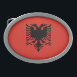 Albanian flag belt buckle<br><div class="desc">An ideal gift for all those who are patriotic of their country!</div>