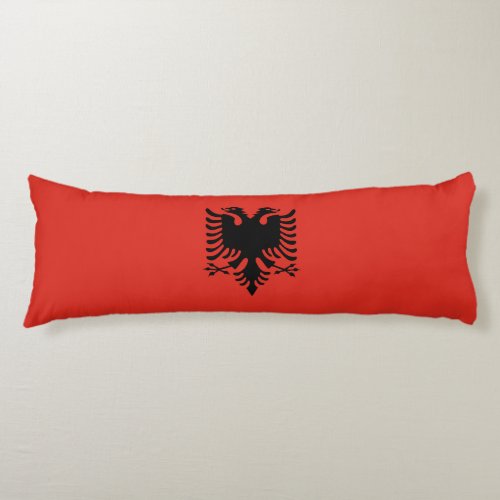 Albanian flag body pillow
