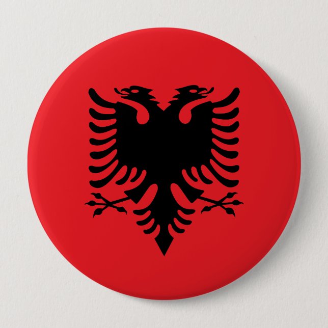 Albanian flag button (Front)