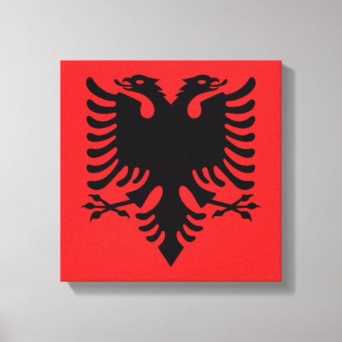 Albanian flag canvas print