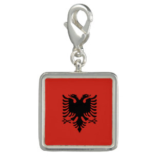 Albanian flag charm