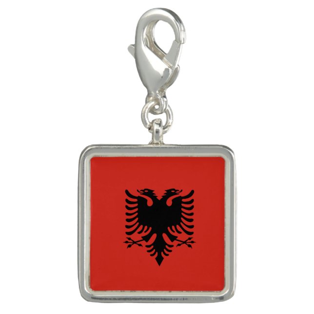 Albanian flag charm (Front)