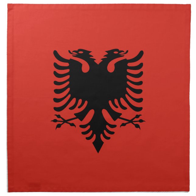 Albanian flag cloth napkin (Front)