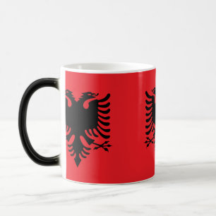 Albanian flag color morph mug