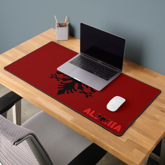 Albanian flag desk mat (Office 2)