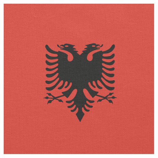Albanian flag fabric