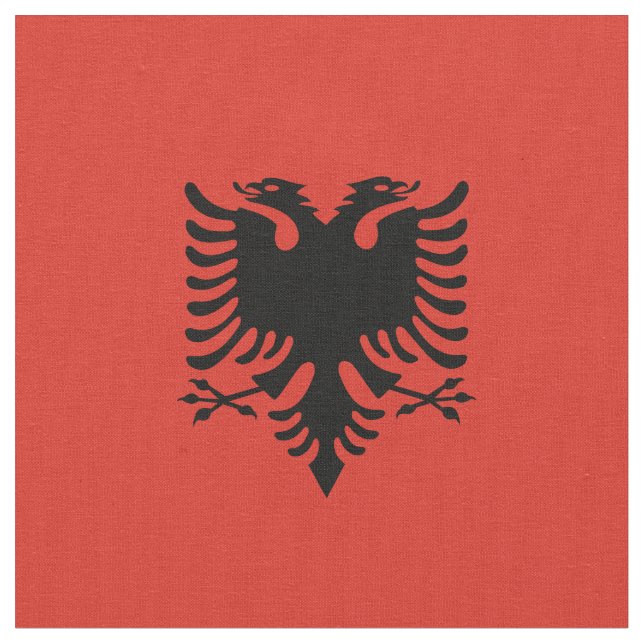 Albanian flag fabric (Close Up)