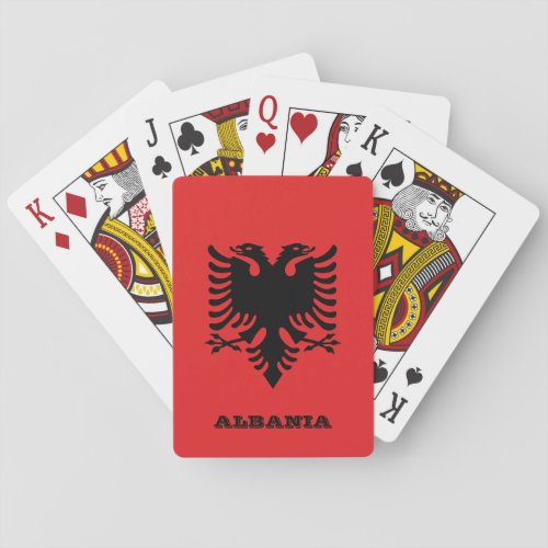 Albanian Flag Games Albania Playing Cards