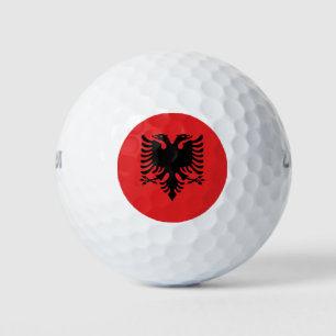 Albanian flag golf balls