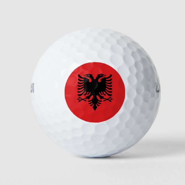 Albanian flag golf balls (Front)