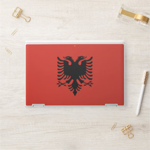Albanian flag HP laptop skin
