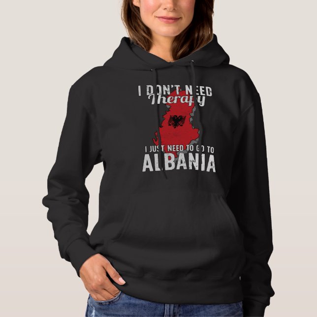 Albanian Flag I Albania Flag I Vacation Gift I Alb Hoodie (Front)