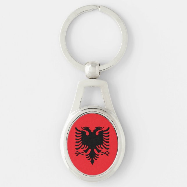 Albanian flag keychain (Front)
