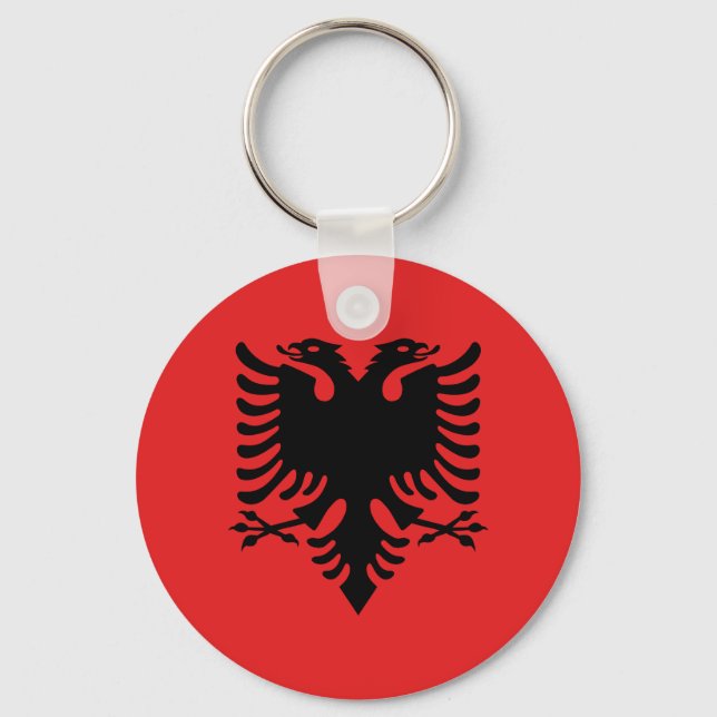 Albanian Flag Keychain (Front)