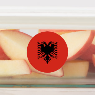 Albanian flag kids' labels
