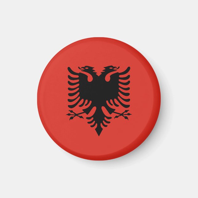 Albanian flag magnet (Front)
