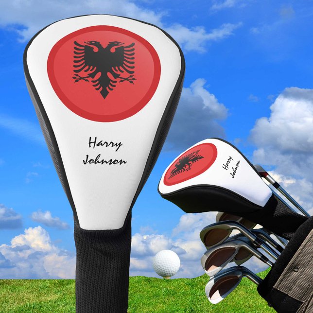 Albanian Flag & Monogrammed Golf Clubs Covers (Creator Uploaded)