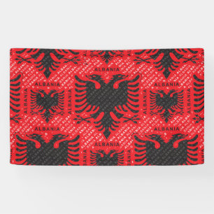 Albanian flag pattern 2 banner
