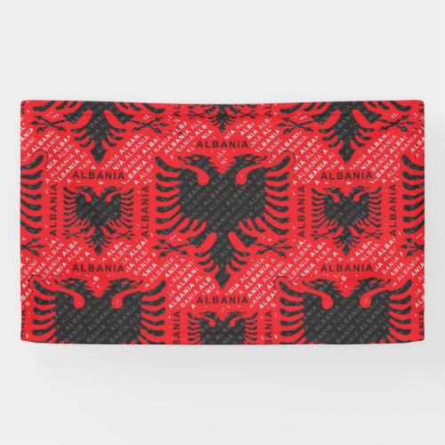 Albanian flag pattern 2 banner