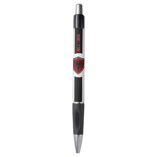 Albanian flag pen (Front Vertical)