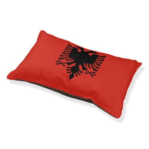 Albanian flag pet bed