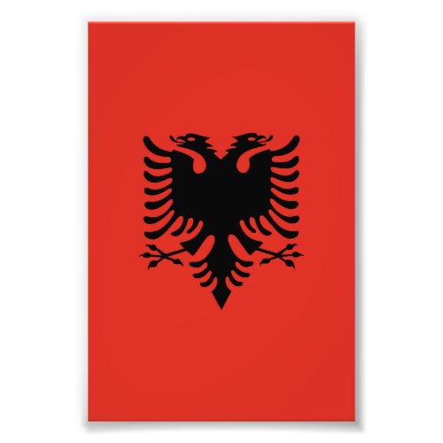 Albanian flag photo print