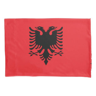 Albanian flag pillow case