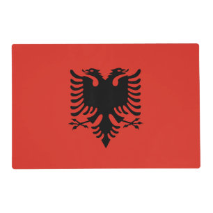 Albanian flag placemat