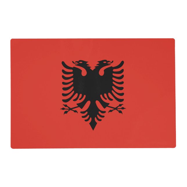 Albanian flag placemat (Front)