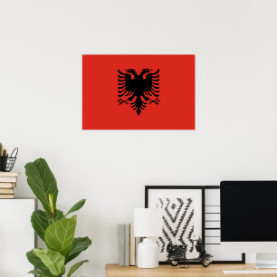 Albanian flag poster