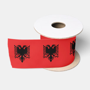 Albanian Flag ribbon, Albania patriots /sports Satin Ribbon