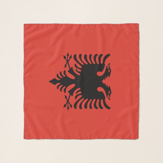 Albanian flag scarf (Front (Horizontal))