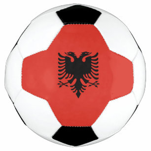 Albanian flag soccer ball