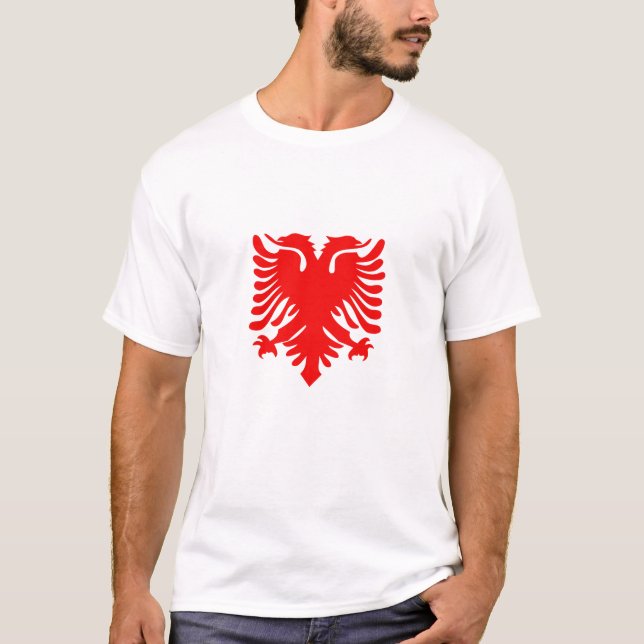Albanian Flag Symbol T-Shirt (Front)