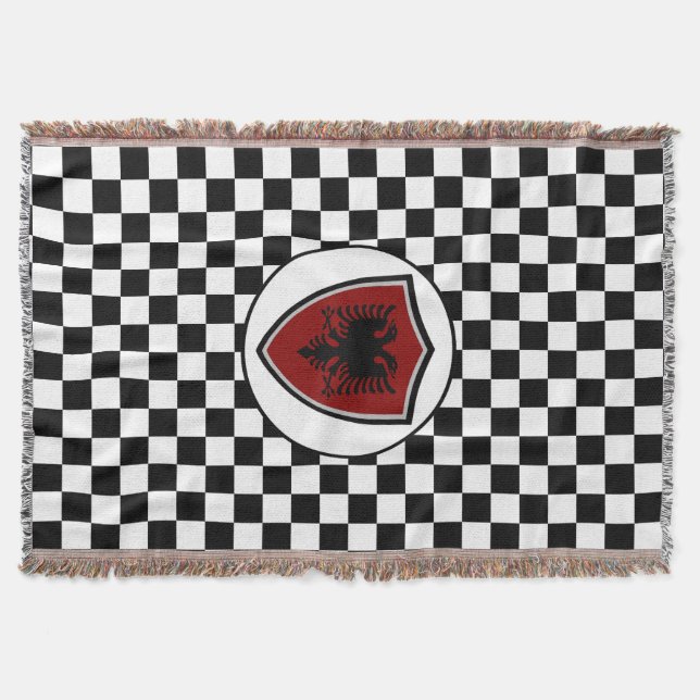 Albanian flag throw blanket (Front)