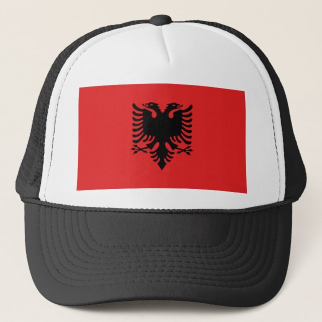 Albanian flag trucker hat (Front)