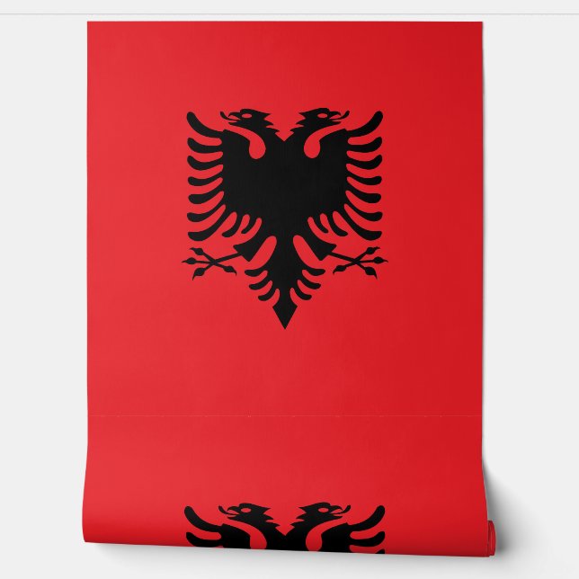 Albanian flag wallpaper  (Unrolling)