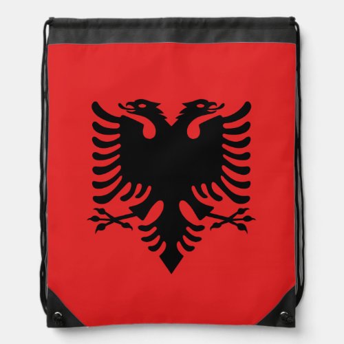 Albanian flag with two_headed eagle Backpack