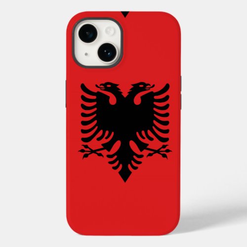 Albanian flag with two_headed eagle Case_Mate iPhone 14 case