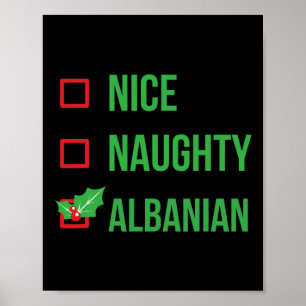 Albanian Funny Albania Pajama Christmas 1 Poster