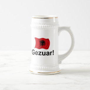 Albanian Gezuar! (Cheers) Beer Stein