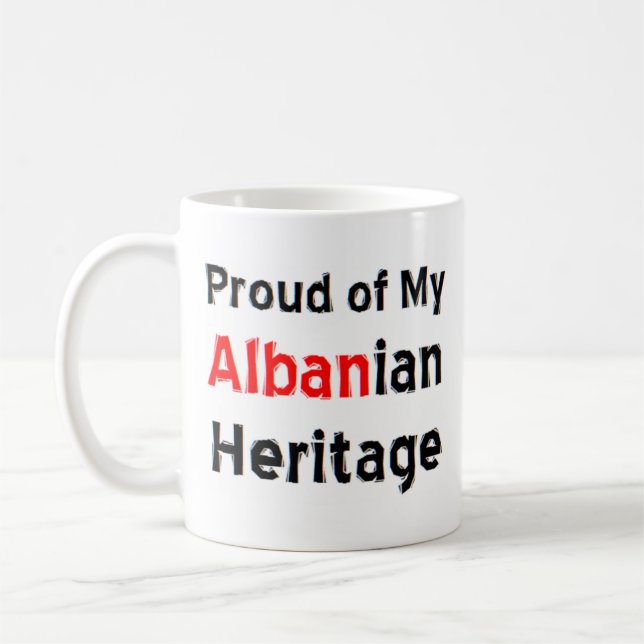 albanian heritage coffee mug (Left)