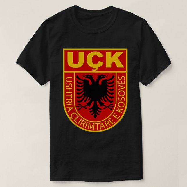 Albanian Kosovo Army UCK patriot T-Shirt (Design Front)
