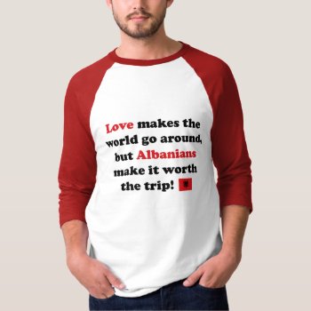 Albanian Love T-shirt by worldshop at Zazzle