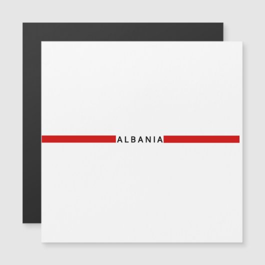 Albanian minimalistic flag (Front/Back)