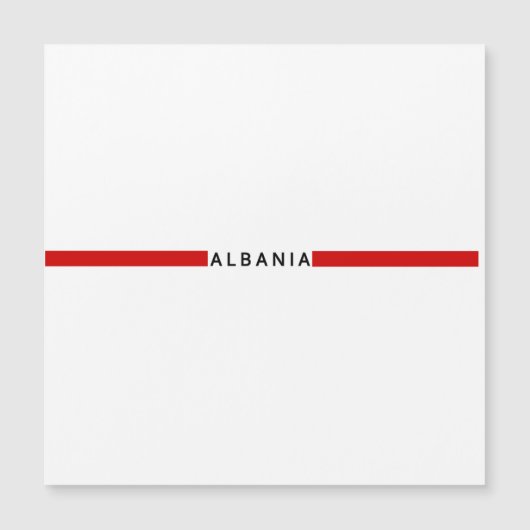Albanian minimalistic flag (Front)