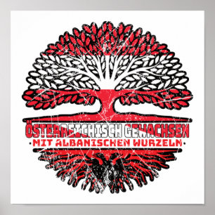 Albanian Österreichisch Baum Poster